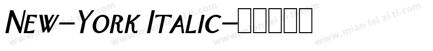 New-York Italic字体转换